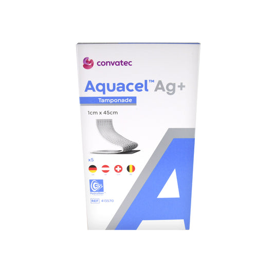 Aquacel Ag+ Tamponaden 1cm x 45cm, 5 St