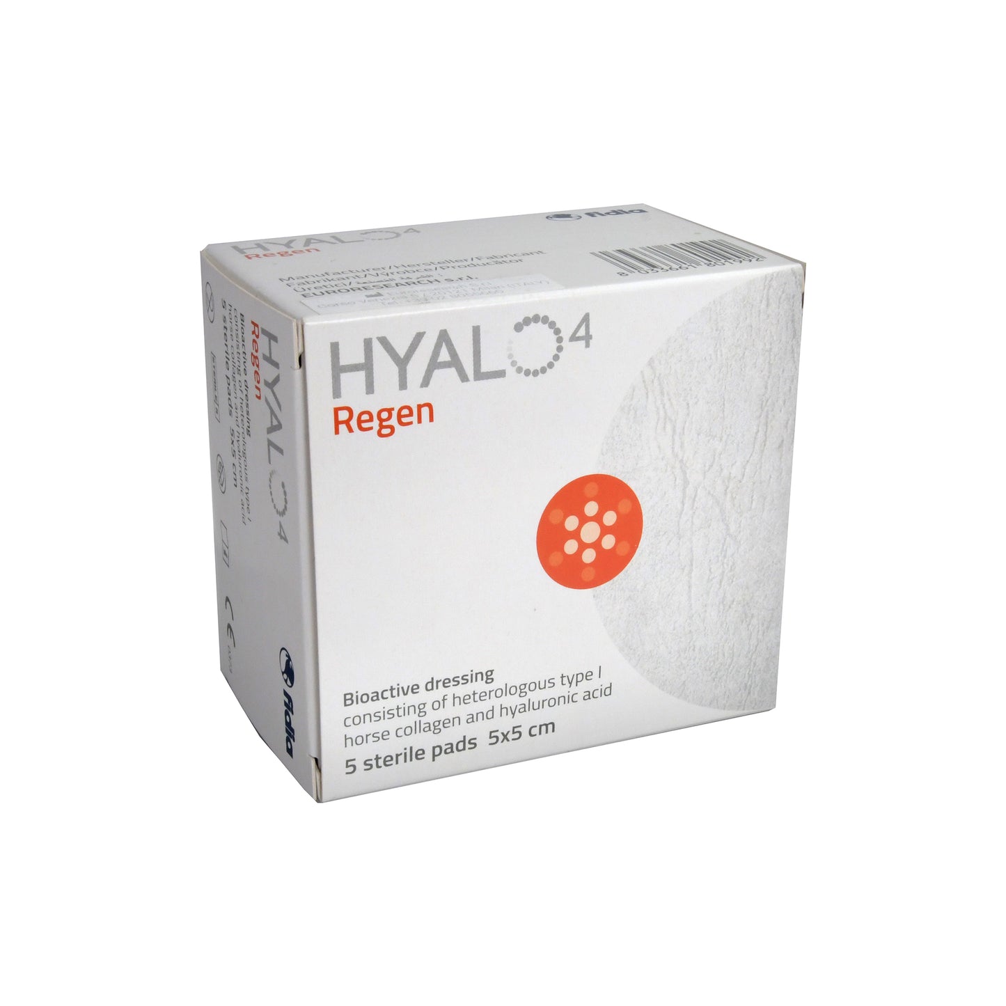 HYALO4 Regen bioaktive Wundauflage 5 x 5cm, 5 St