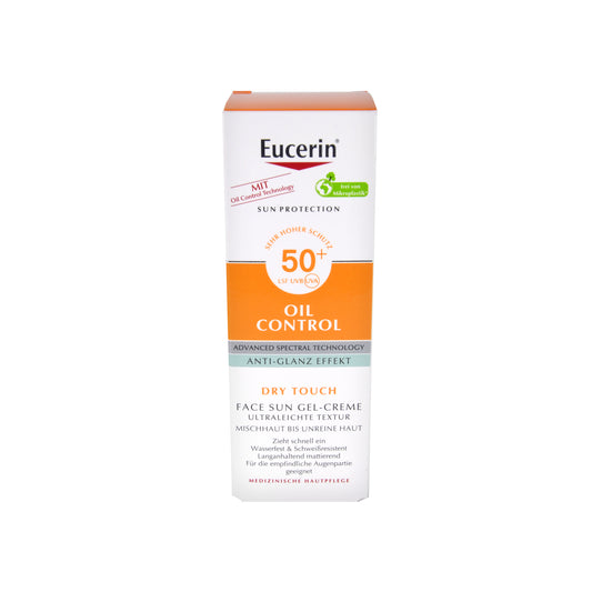 Eucerin Sun Oil Control Face Sun Gel-Creme LSF 50+, 50 ml