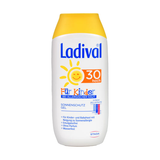 Ladival Für Kinder Bei Allergischer Haut Sonnenschutz Gel LSF 30 hoch, 200 ml