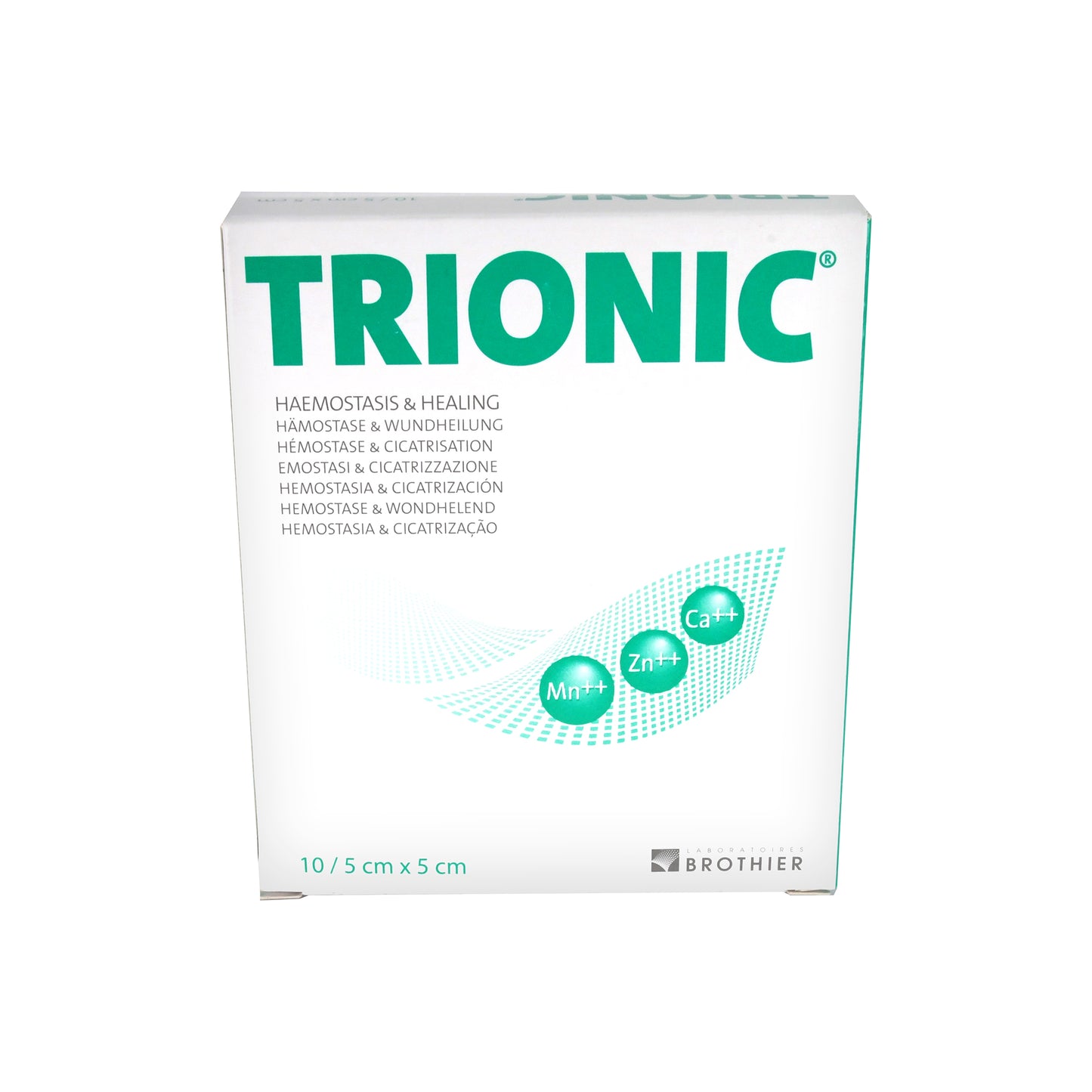 TRIONIC wound dressing 5cm x 5cm, 10 pcs