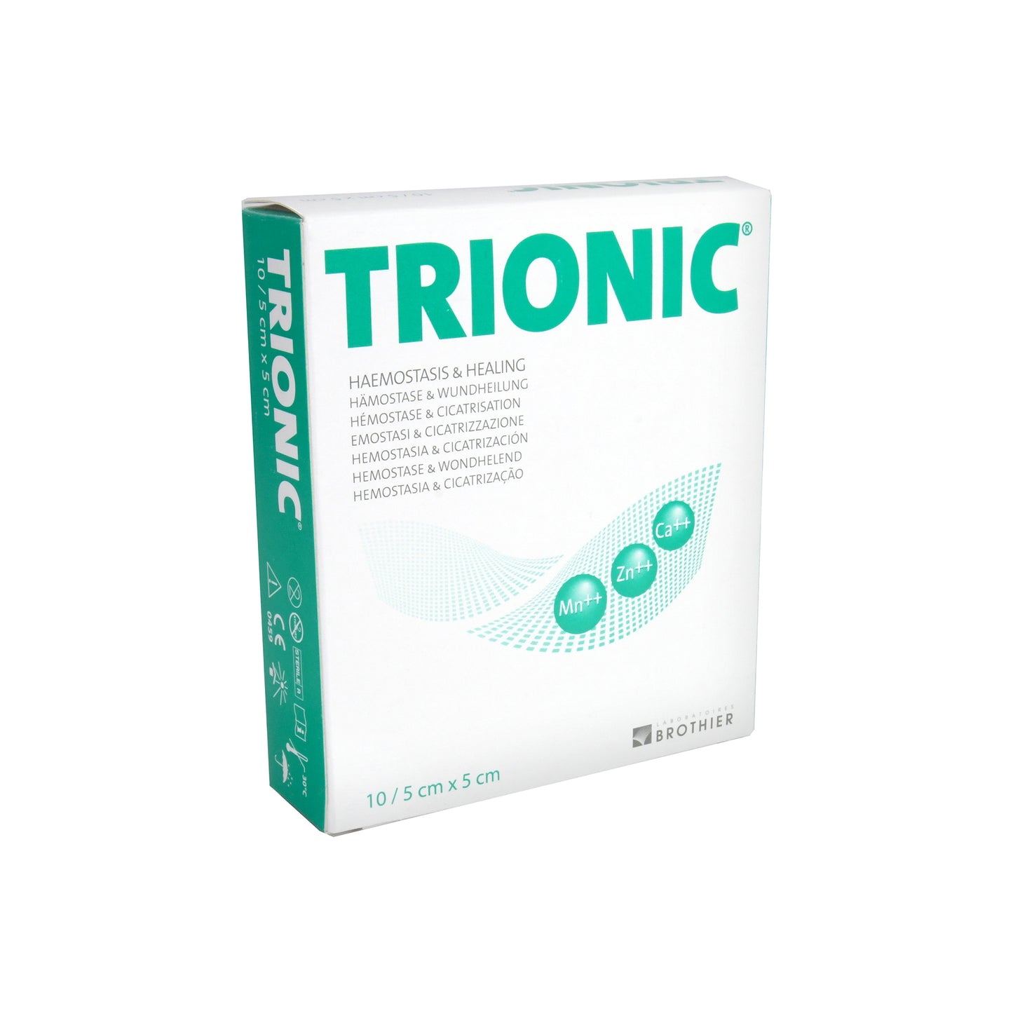 TRIONIC wound dressing 5cm x 5cm, 10 pcs