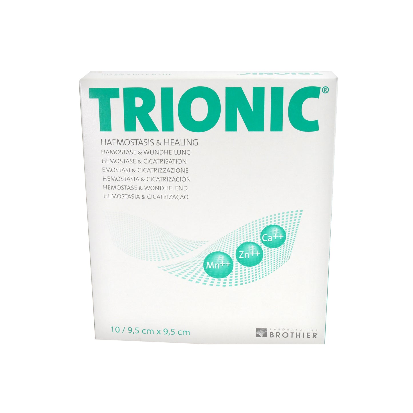 TRIONIC wound dressing 9.5cm x 9.5cm, 10 pcs