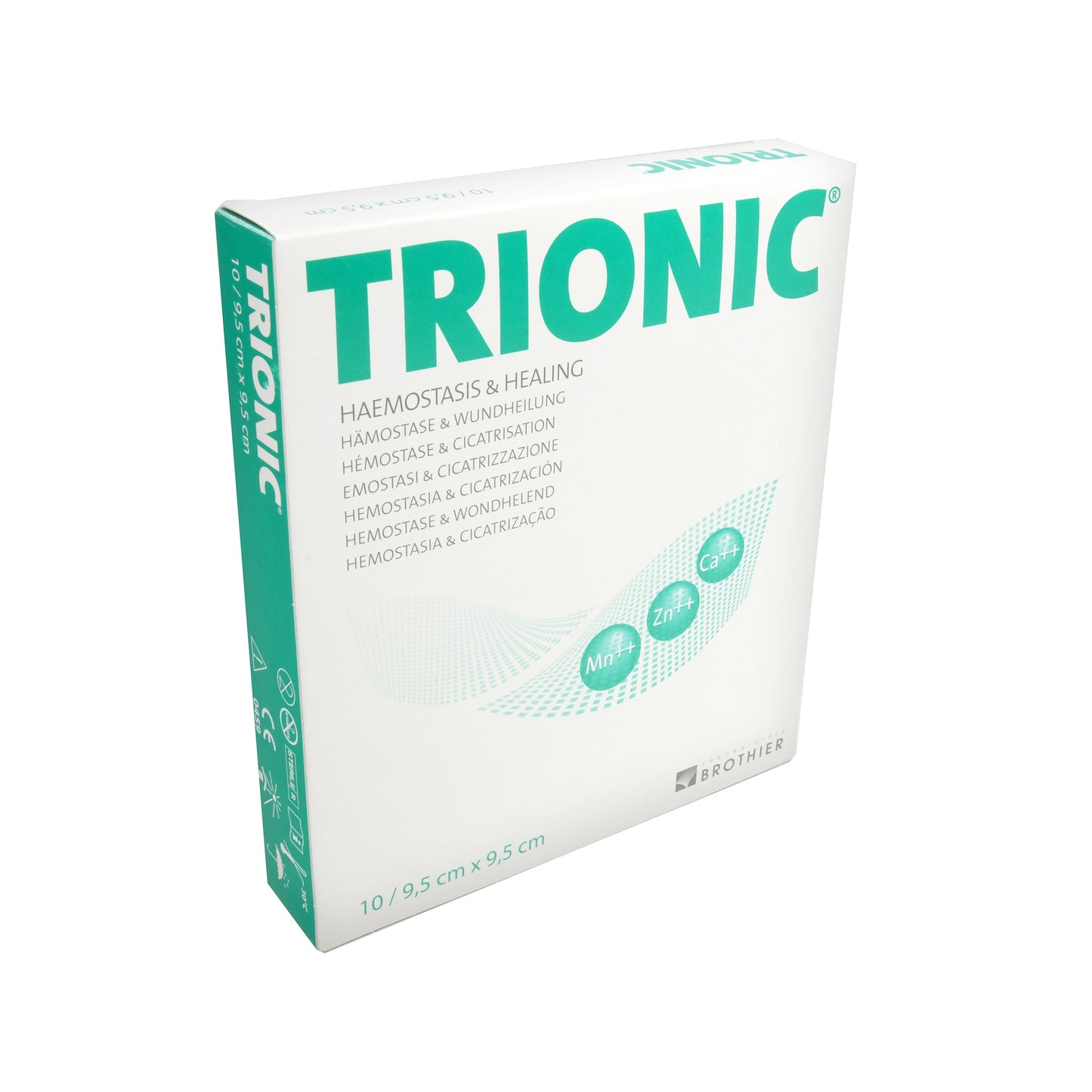 TRIONIC wound dressing 9.5cm x 9.5cm, 10 pcs
