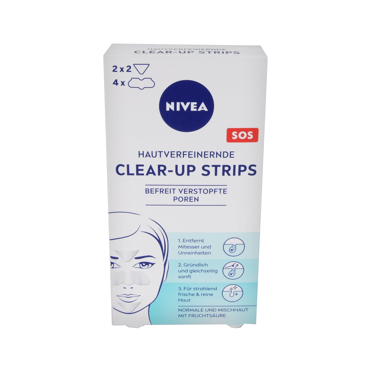 Nivea Visage Clear-up Strips, 6 St