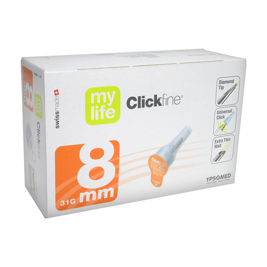 mylife Clickfine Pen-Nadeln Diamond Tip 31 G 8mm servoprax, 100 St