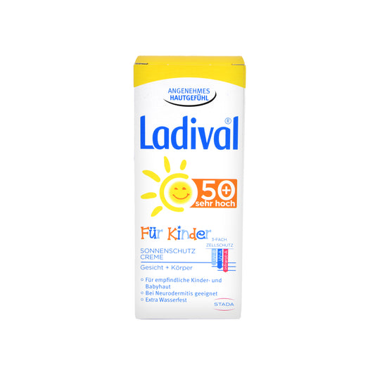 Ladival Für Kinder Sonnenschutz Creme Gesicht + Körper LSF 50+ sehr hoch, 50 ml