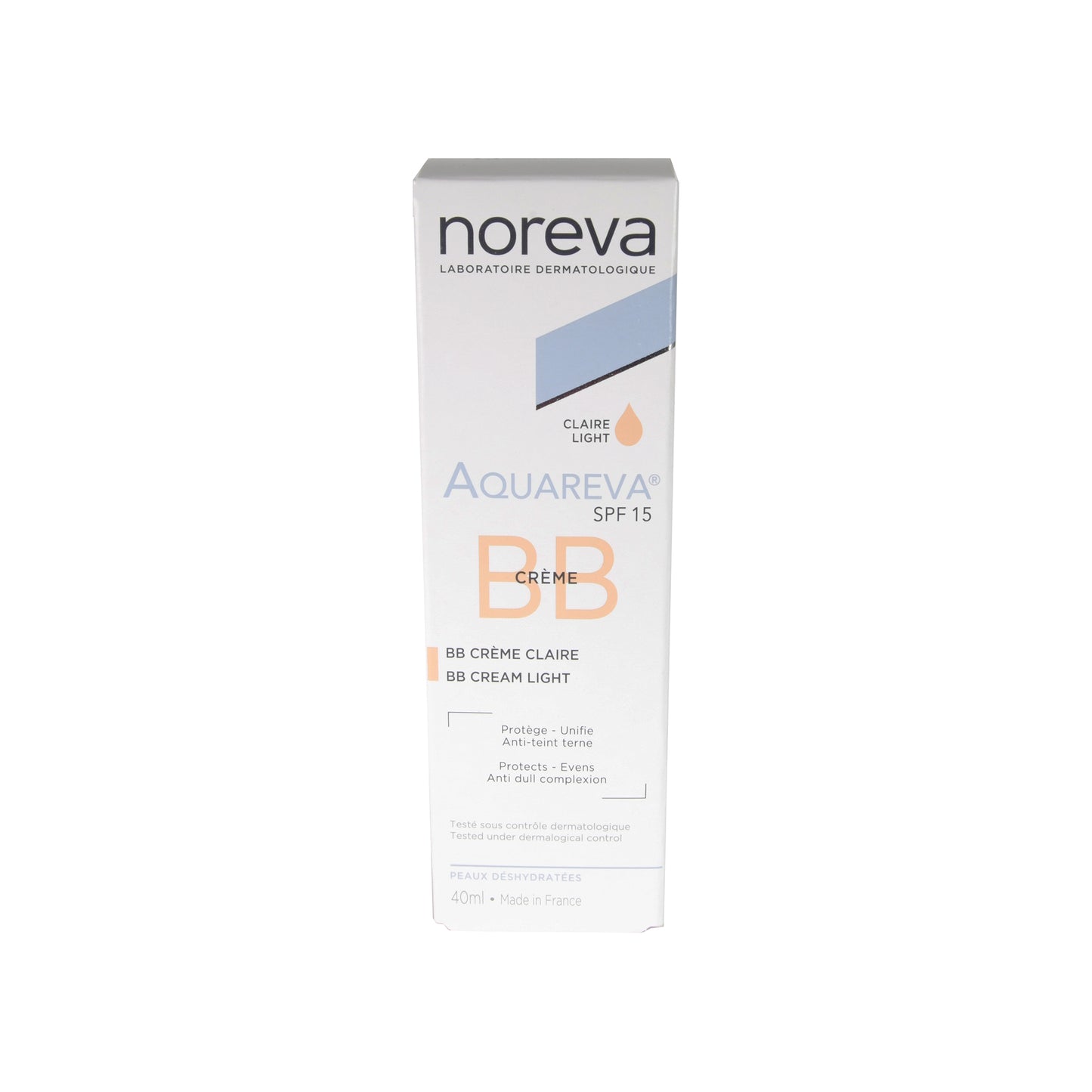 noreva Aquareva BB Cream Light SPF 15 getönte BB-Creme hell, 40 ml