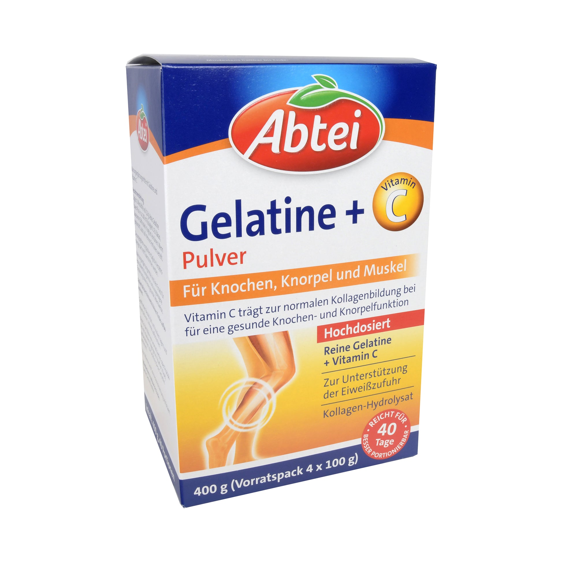 Abtei Gelatine + Vitamin C Pulver Hochdosiert, 400 g