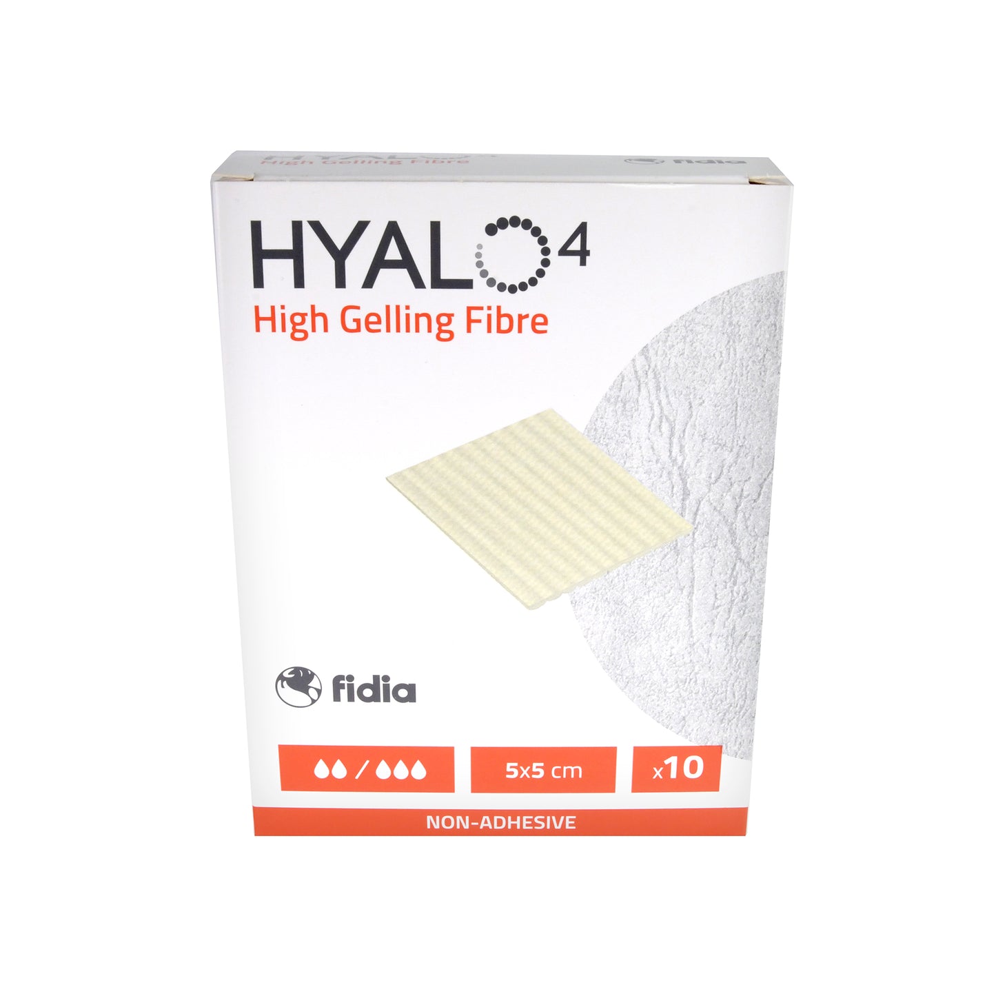 HYALO4 High Gelling Fiber Bandage 5 x 5cm, 10 pcs