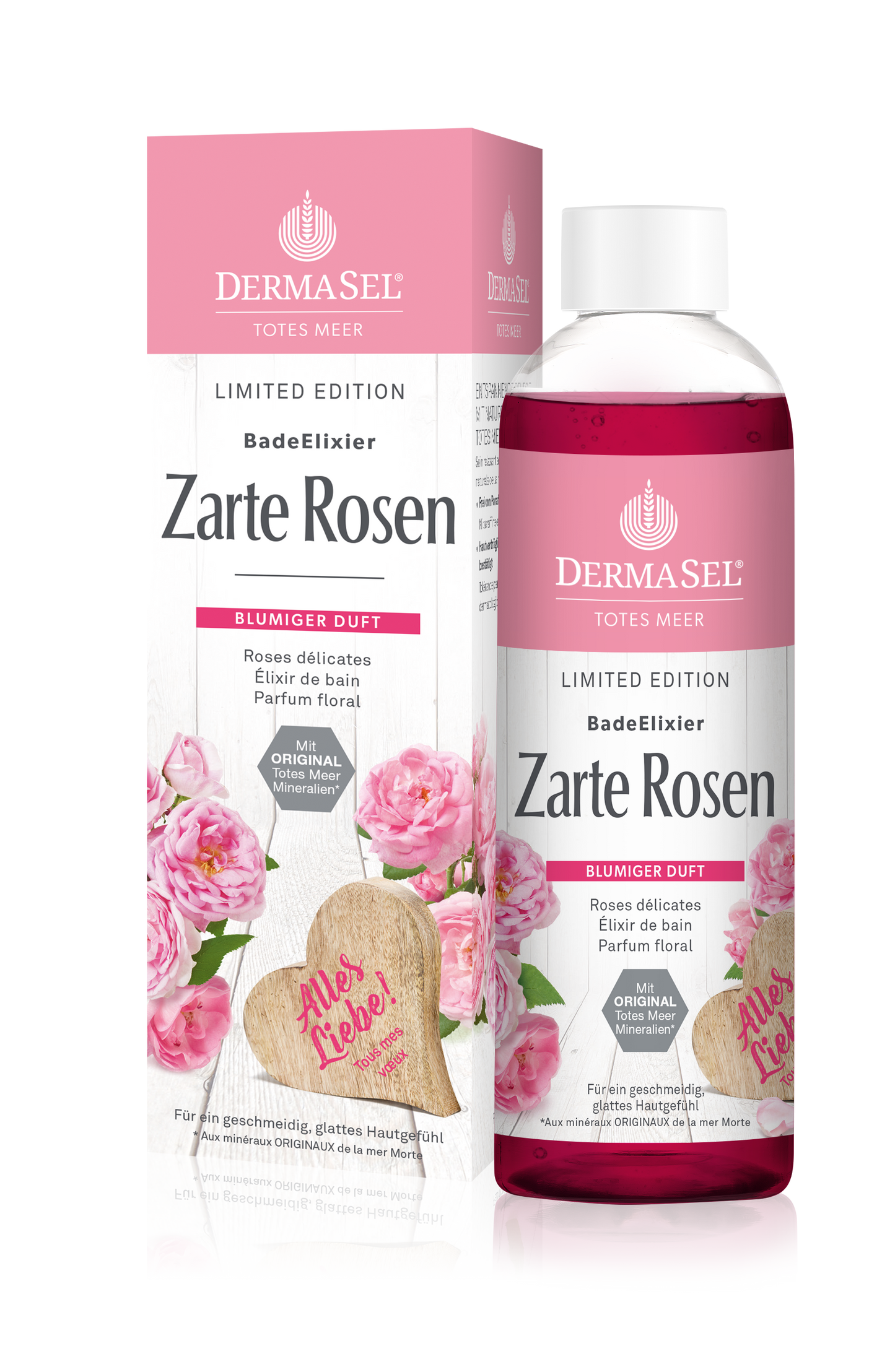 DermaSel BadeElixier Zarte Rosen, 250 ml - BeautysBest