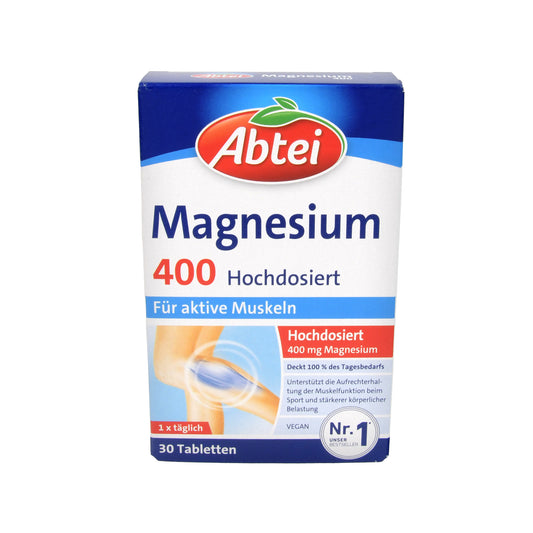 Abtei Magnesium 400 hochdosiert Tabletten, 30 St