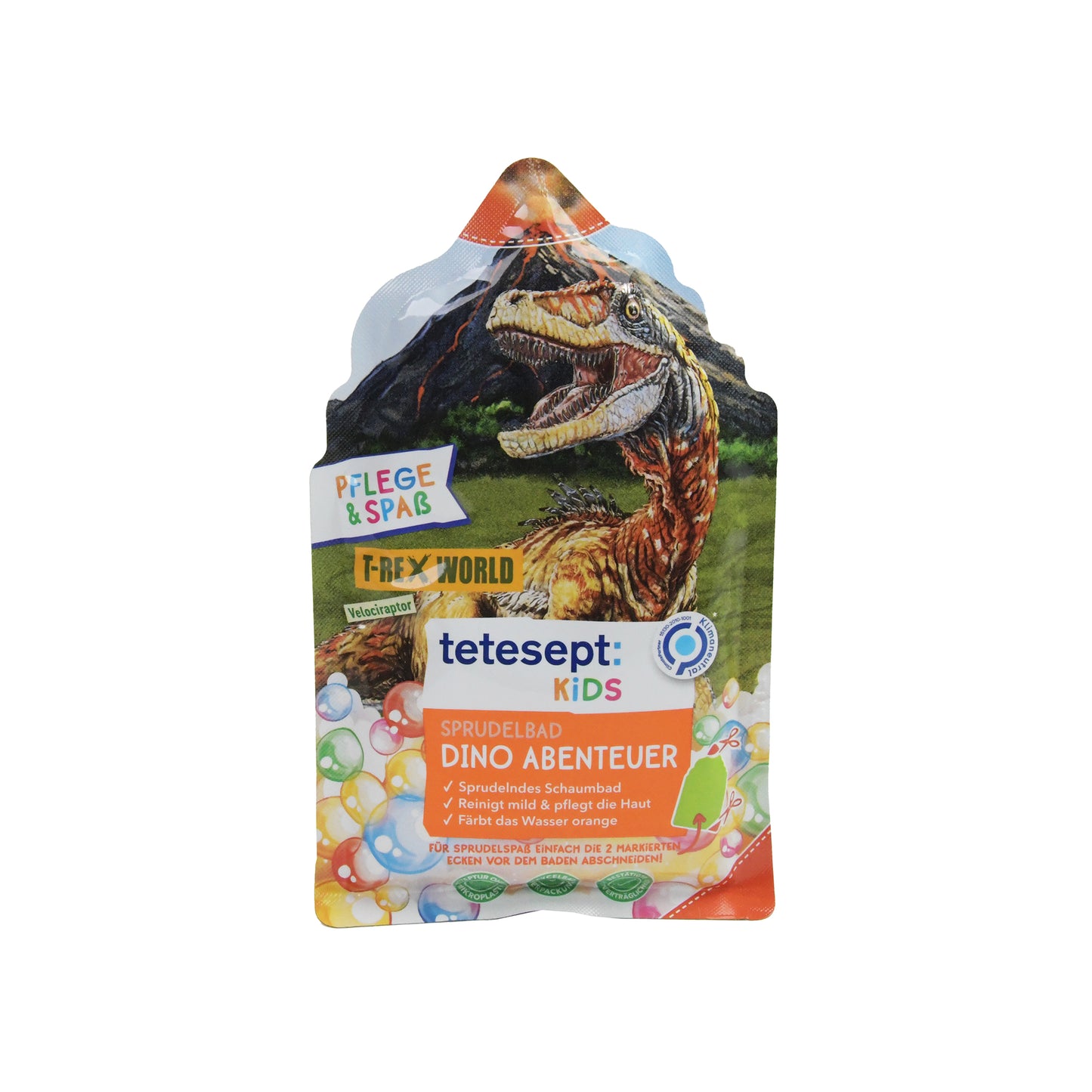 tetesept Kids Pflege & Spaß Sprudelbad Dino Abenteuer T-Rex World, 40 g