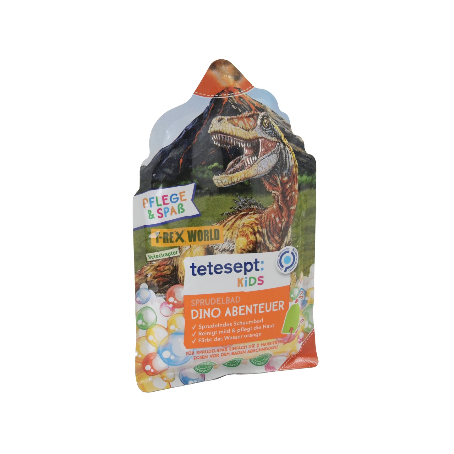 tetesept Kids Pflege & Spaß Sprudelbad Dino Abenteuer T-Rex World, 40 g