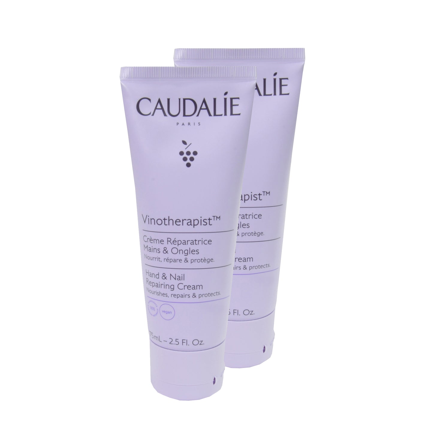Caudalie Vinotherapist Hand- und Nagelcreme Doppelpack, 2x75 ml