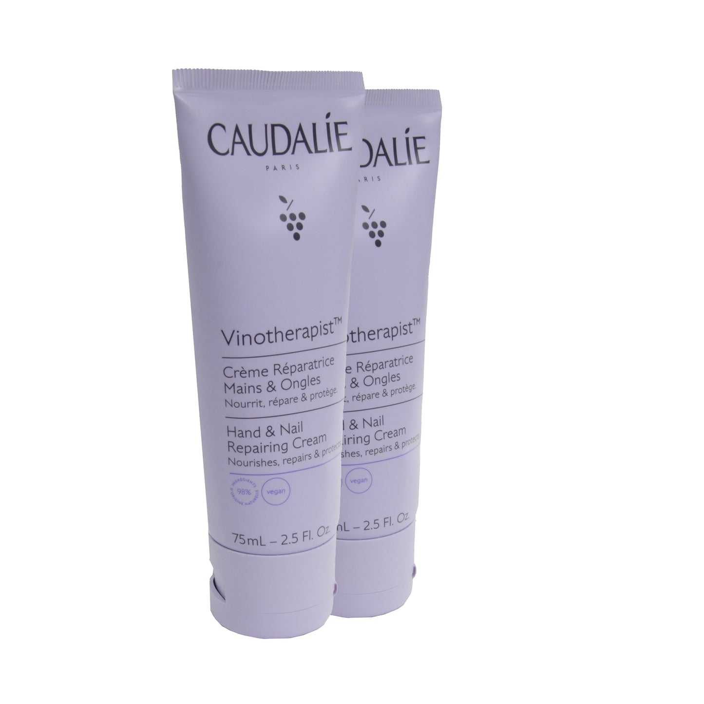Caudalie Vinotherapist Hand- und Nagelcreme Doppelpack, 2x75 ml