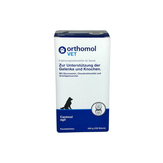 orthomol VET Canimol agil Kautabletten für Hunde, 120 St