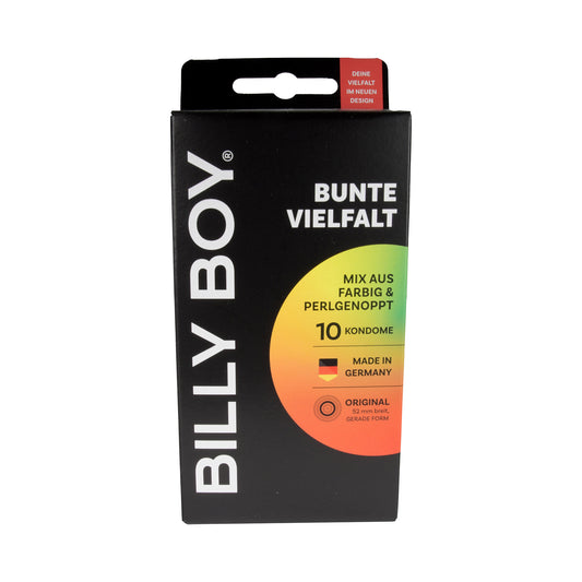 Billy Boy Condoms Colorful Variety 52mm, 10 pcs