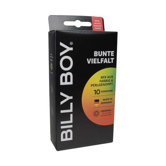 Billy Boy Condoms Colorful Variety 52mm, 10 pcs