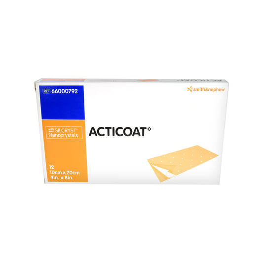 Acticoat antimicrobial wound dressing 10 x 20 cm, 12 pieces