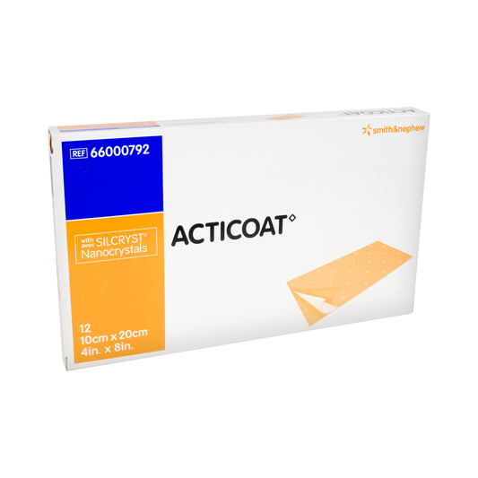 Acticoat antimicrobial wound dressing 10 x 20 cm, 12 pieces