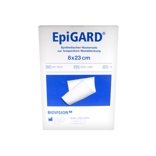 EpiGARD dressing 8 x 23cm synthetic skin substitute, 10 pieces