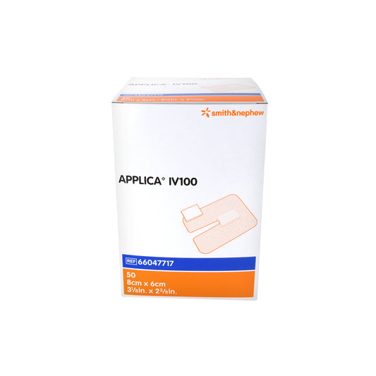Applica IV100 cannula plaster with absorbent pad, 50 pieces