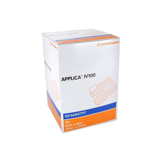 Applica IV100 cannula plaster with absorbent pad, 50 pieces