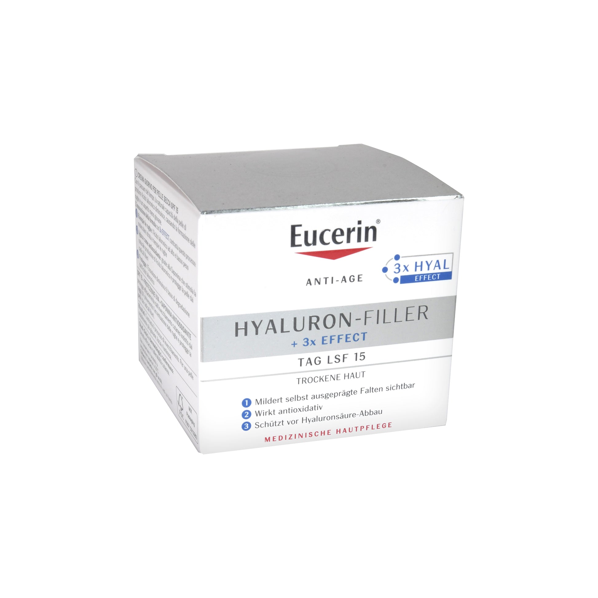 Eucerin Hyaluron-Filler + 3x Effect Tag Trockene Haut, 50 ml - BeautysBest