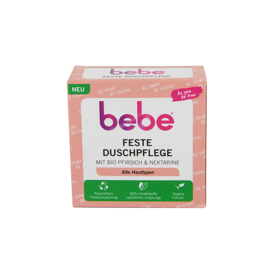 bebe Feste Duschpflege Pfirsich & Nektarine alle Hauttypen, 80 g - BeautysBest