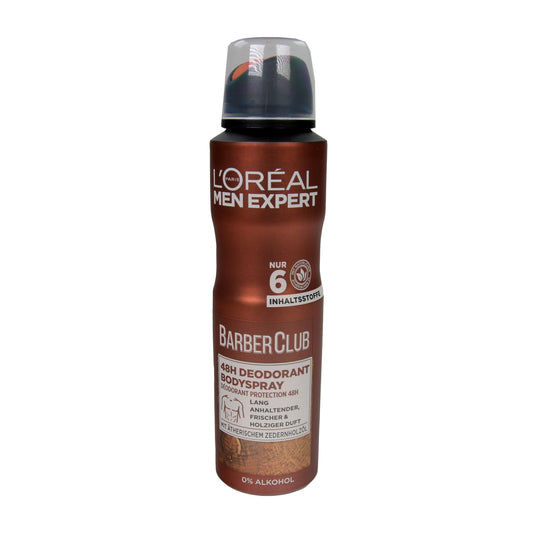 L'Oréal Men Expert Barber Club 48h Deodorant Spray, 150 ml