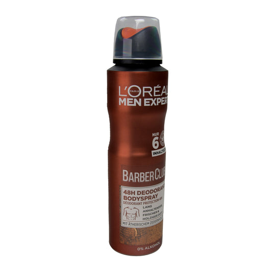 L'Oréal Men Expert Barber Club 48h Deodorant Spray, 150 ml
