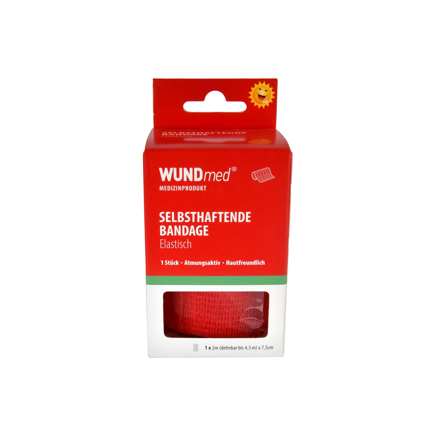 WUNDmed selbsthaftende Bandage 7,5cm x 4,5m farblich sortiert, 1 St