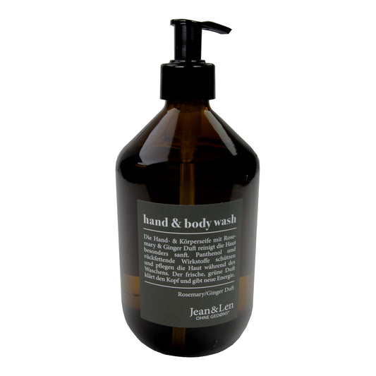 Jean&Len Hand & Body Wash Rosemary & Ginger, 500 ml