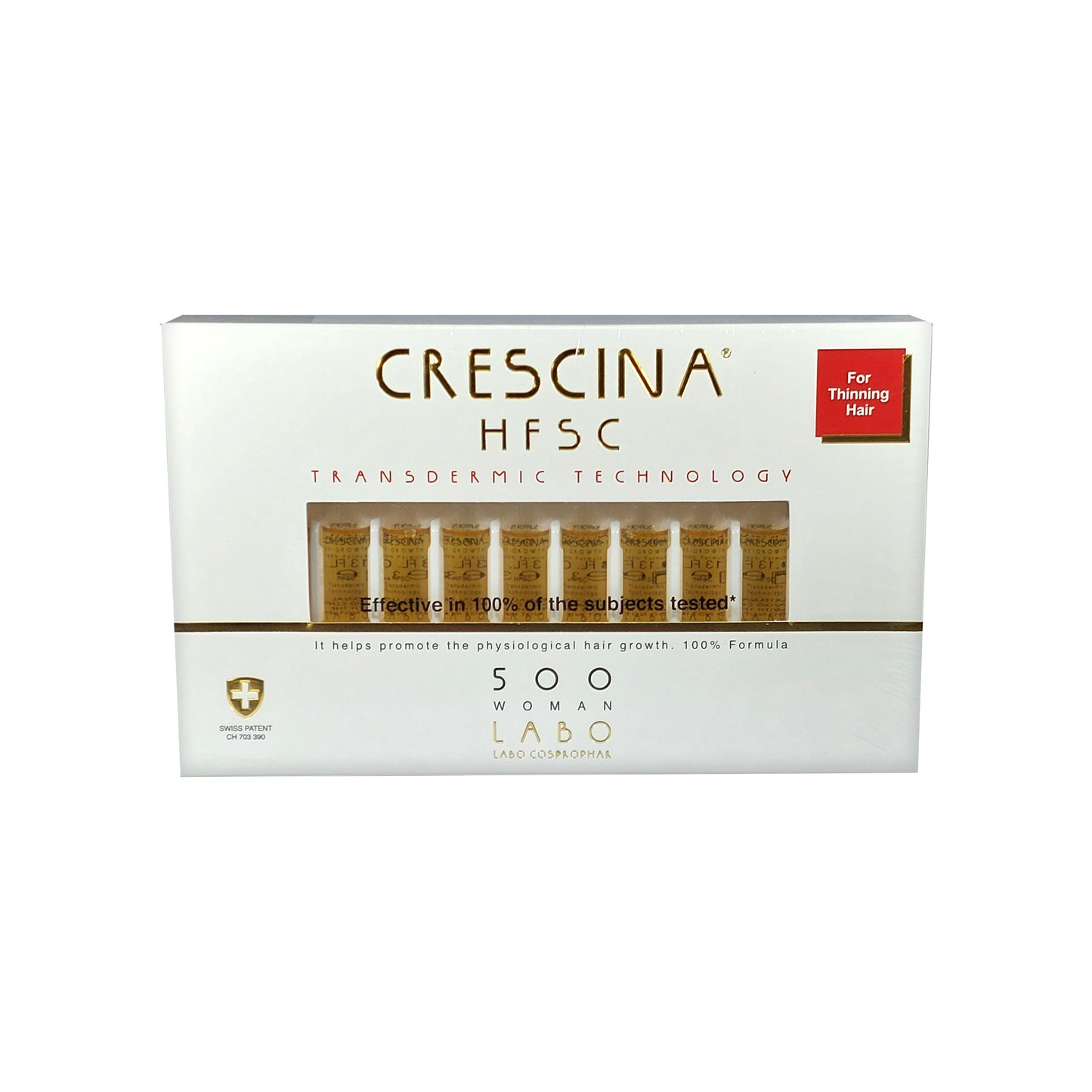 Crescina HFSC Transdermic 500 WOMAN For Thinning Hair, 20x3,5 ml