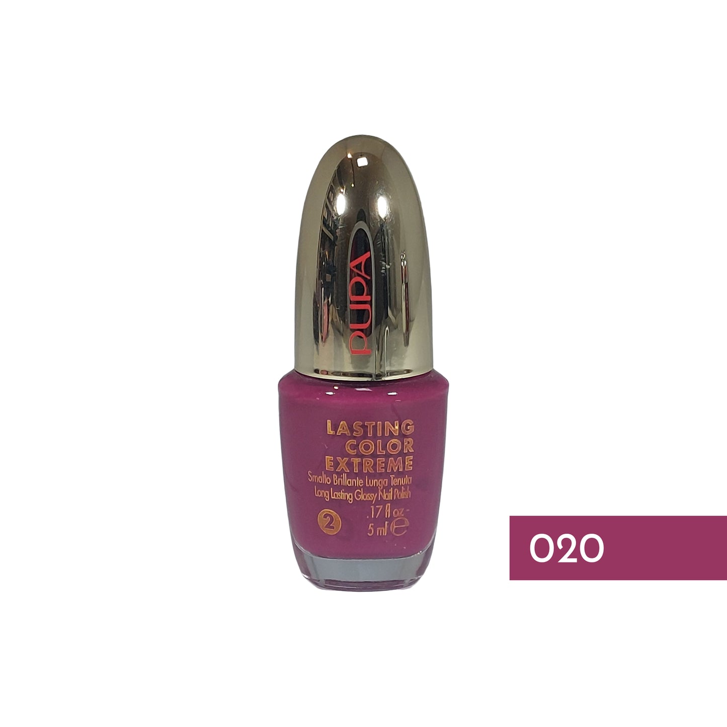 Pupa Lasting Color Extreme Nail Polish Nr.020 Red Grapes, 5 ml