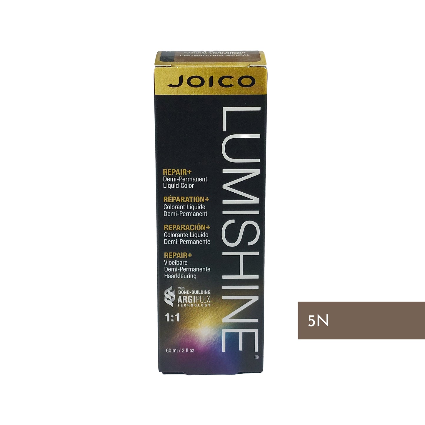 Joico Lumishine Repair+ Liquid Color 5N Natural Light Brown, 60 ml