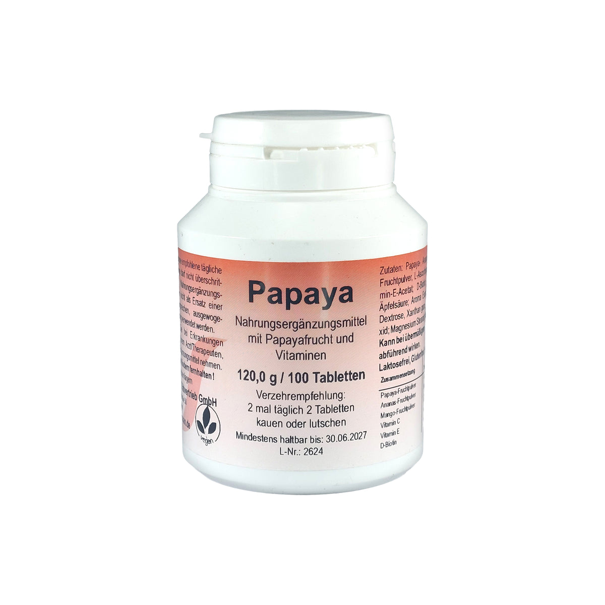 MeRoSan Papaya Kautabletten, 100 St