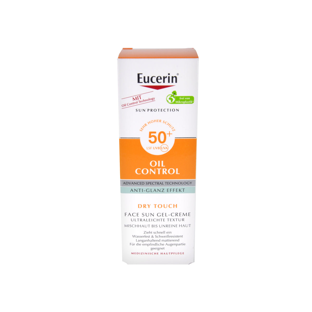 Eucerin Sun Oil Control Face Sun Gel-Creme LSF 50+, 50 ml