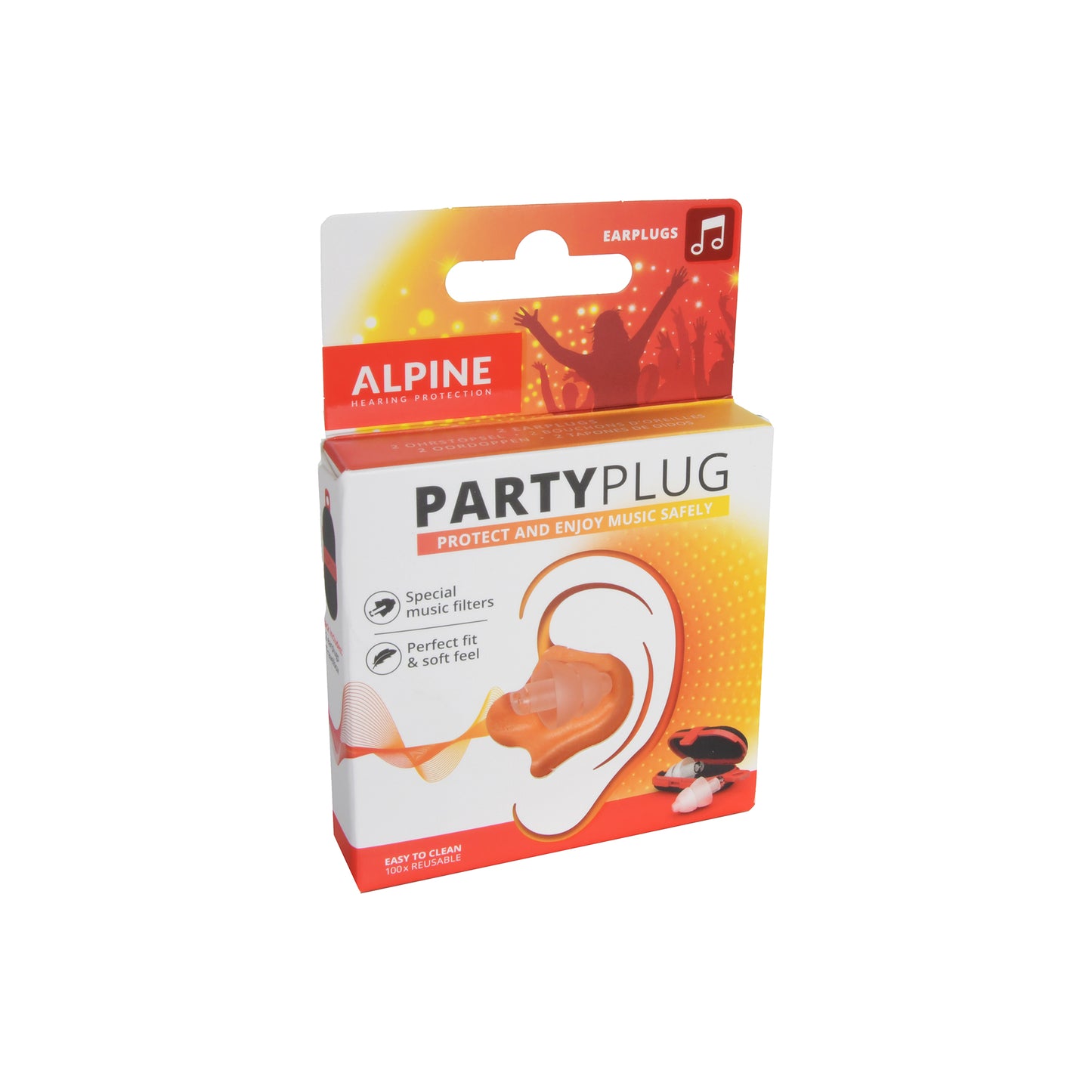 Alpine PartyPlug earplugs, 2 pieces