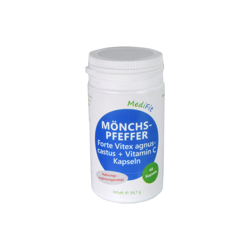 MediFit MÖNCHSPFEFFER Forte + Vitamin C Kapseln, 60 St