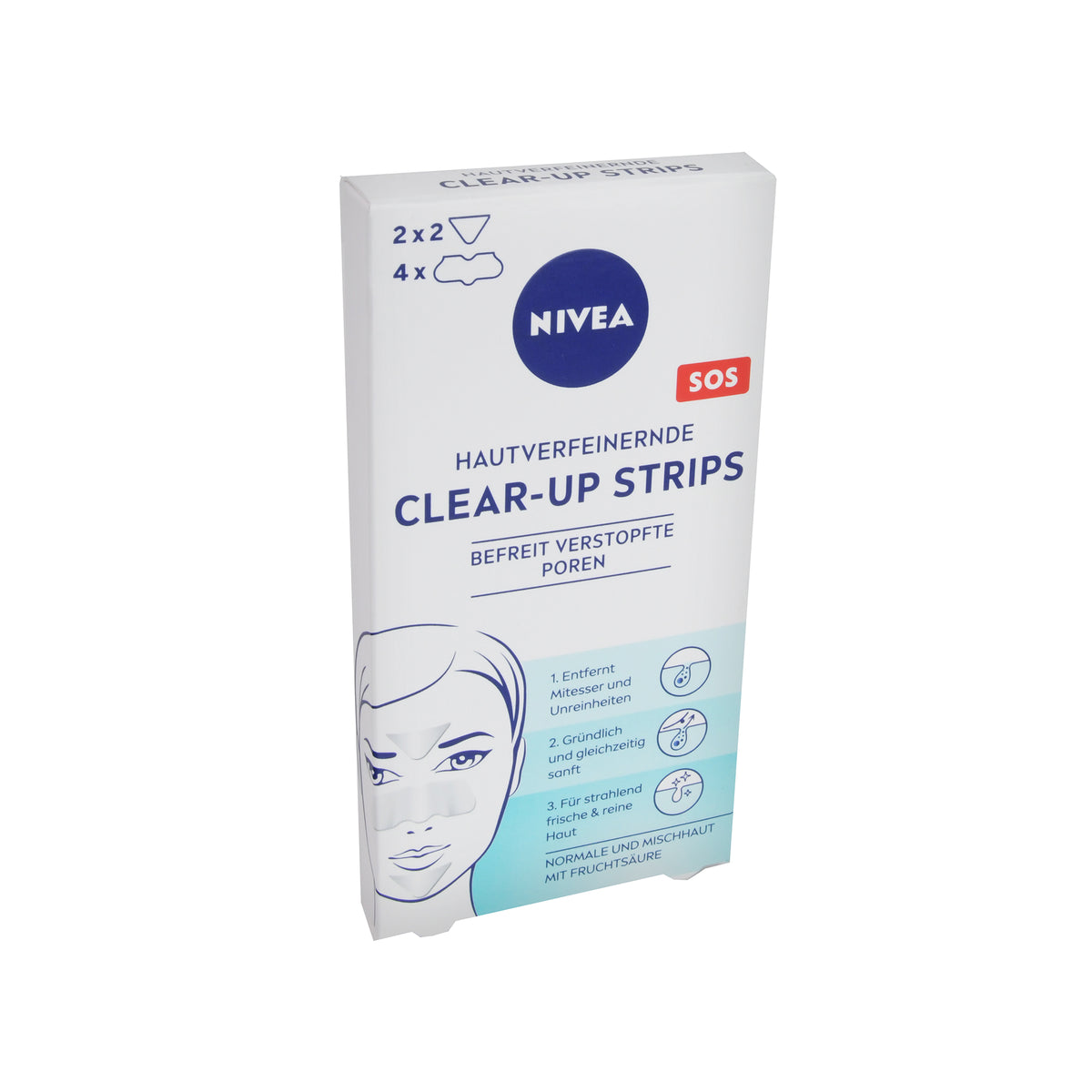 Nivea Visage Clear-up Strips, 6 St
