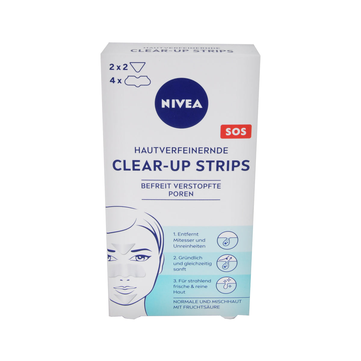 Nivea Visage Clear-up Strips, 6 St