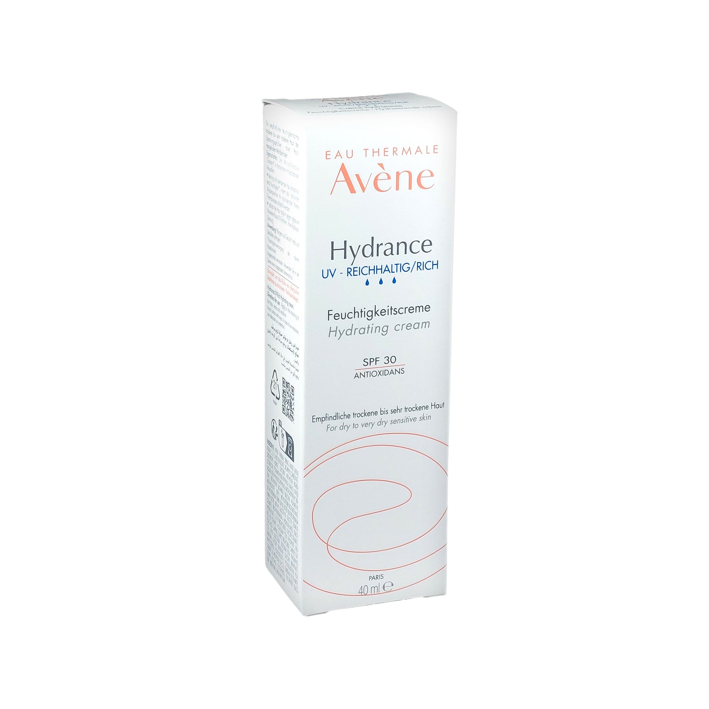 Avène Hydrance UV reichhaltige Feuchtigkeitscreme SPF 30, 40 ml