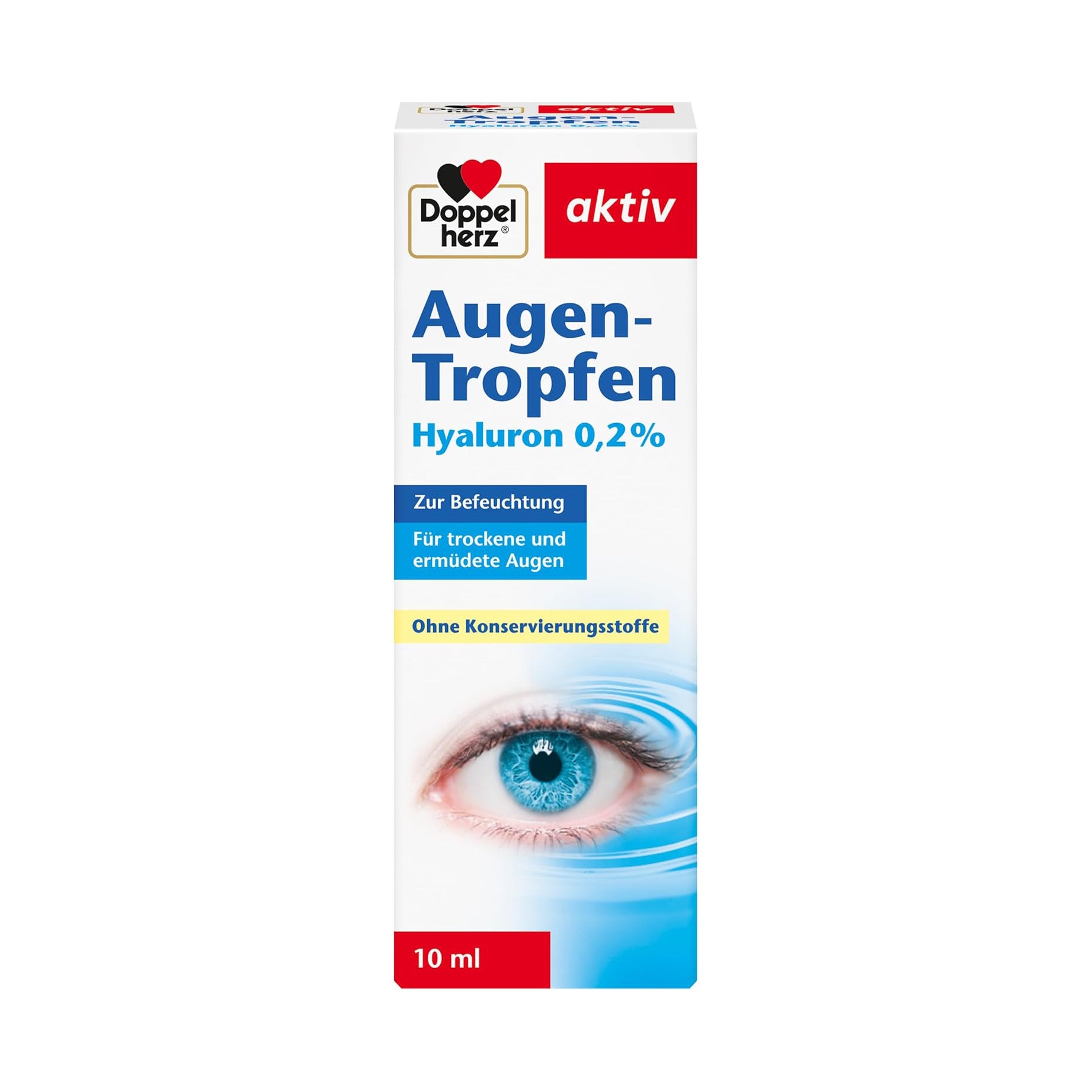 Doppelherz aktiv Augen-Tropfen Hyaluron 0,2 %, 10 ml
