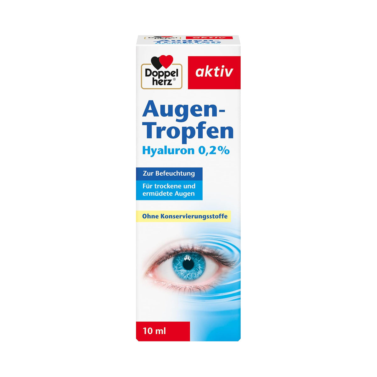 Doppelherz aktiv Augen-Tropfen Hyaluron 0,2 %, 10 ml
