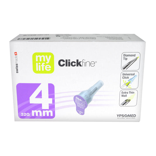 mylife Clickfine Pen-Nadeln Diamond Tip 32 G 4mm servoprax, 100 St