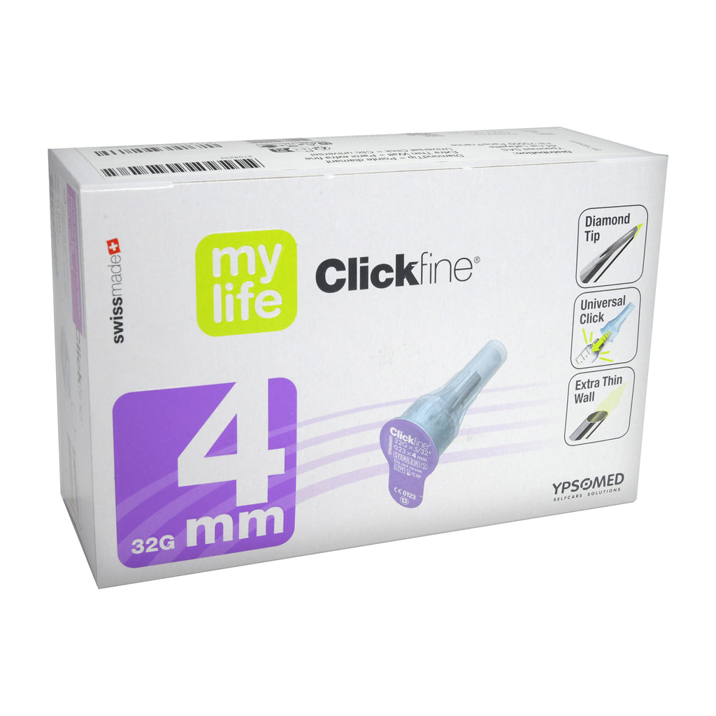 mylife Clickfine Pen-Nadeln Diamond Tip 32 G 4mm servoprax, 100 St