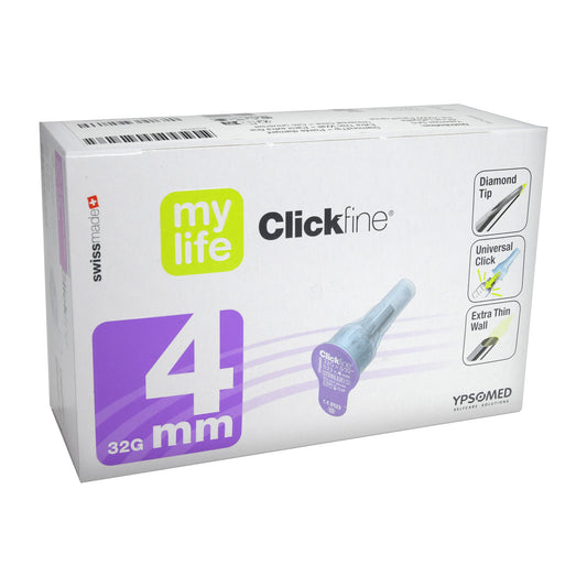 mylife Clickfine Pen-Nadeln Diamond Tip 32 G 4mm servoprax, 100 St