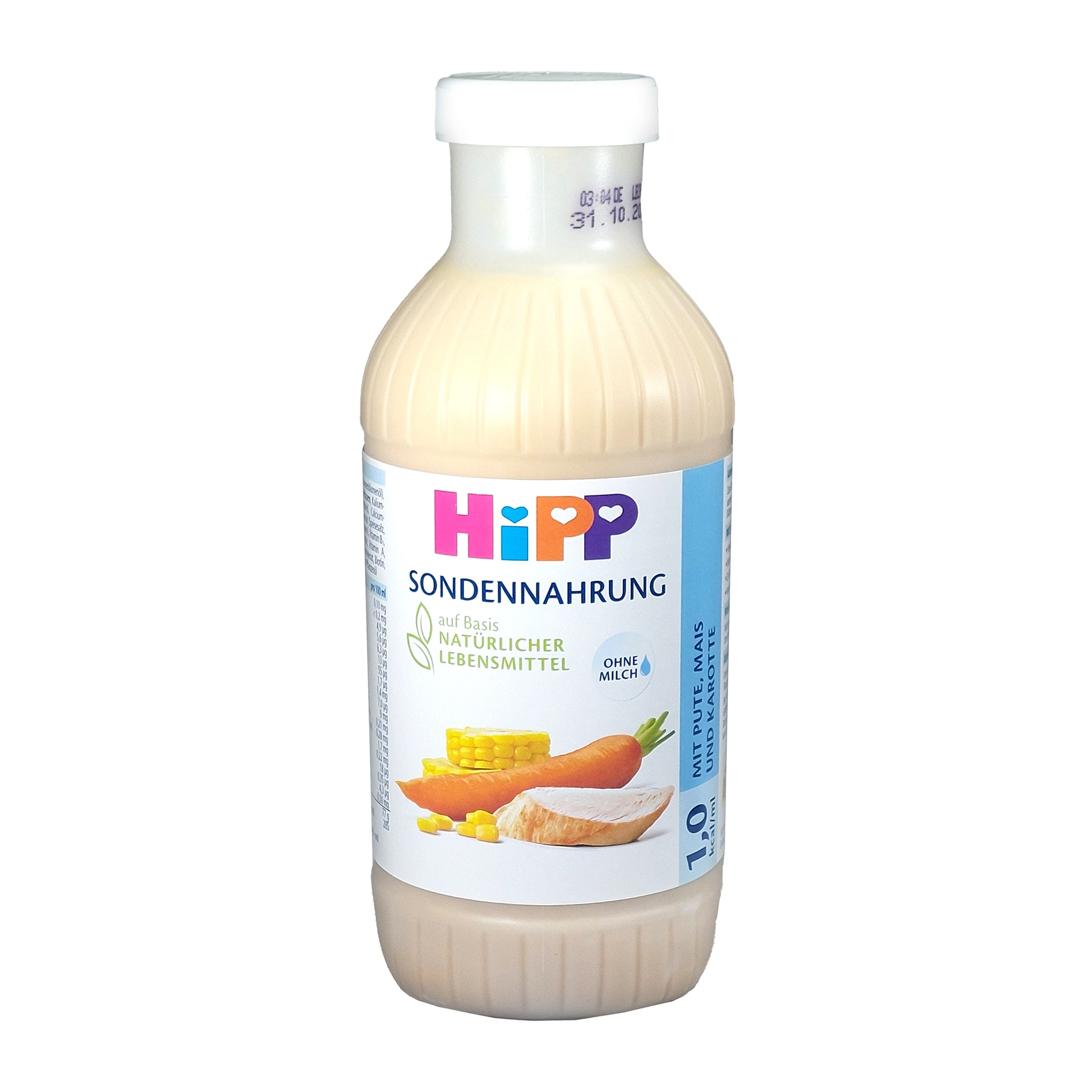 Hipp Sondennahrung mit Pute, Mais & Karotte 500 ml [MHD: 31.10.2025]